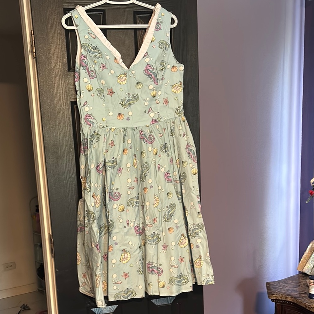 Sea-Themed Sleeveless Dress